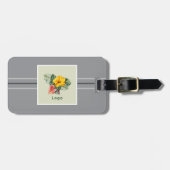 Company Logo Template Gray Business Card Holder ラゲッジタグ (正面横)