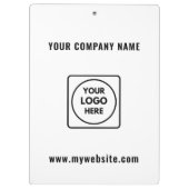Company Logo Text Promo Pro clipboard クリップボード (裏面)