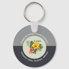 Company Logo Thank You Customer Giveaway キーホルダー