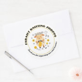 Company Logo Thank You Round Stickers ラウンドシール (封筒)