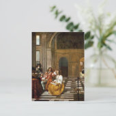 Company Making Music by Pieter de Hooch ポストカード (スタンド正面)