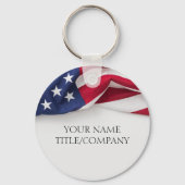 Company Name American Flag Business  キーホルダー (正面)