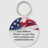 Company Name American Flag Business  キーホルダー (裏面)