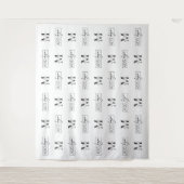 Company Step Repeat Two Logo Large Backdrop Banner タペストリー (正面)