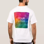 Company Template With Your Logo Employee Name Tシャツ (裏面)