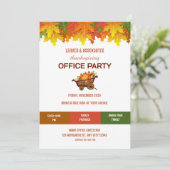 Company Thanksgiving Office Party Invitation 招待状 (スタンド正面)