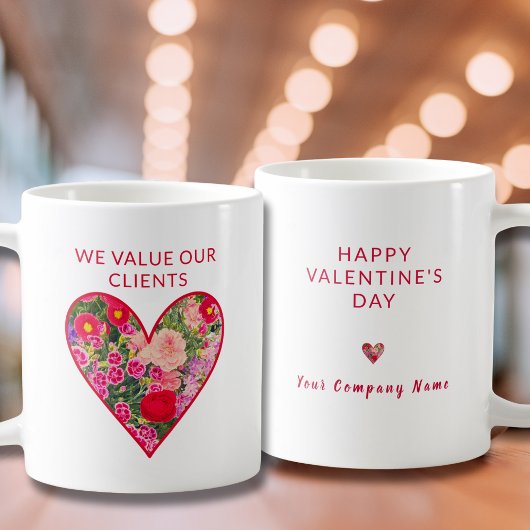 Company Valentine’s Day Gift - Customer Thanks コーヒーマグカップ