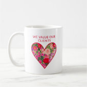 Company Valentine’s Day Gift - Customer Thanks コーヒーマグカップ (左)