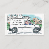 Company Vanに名前を付けたスモールビジネス 名刺 (裏面)