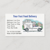 Company Vanに名前を付けたファストフードの提供 名刺 (正面)