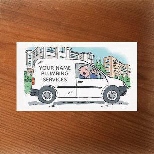 Company VanのPlumbingサービス 名刺