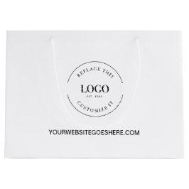 Company website & Logo Custom Business  ラージペーパーバッグ