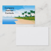 、CompanyAddressContacts beach_day 名刺 (正面/裏面)