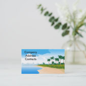 、CompanyAddressContacts beach_day 名刺 (スタンド正面)