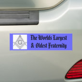 compas、最も大きい世界及び最も古い男子学生の社交クラブ バンパーステッカー (車上)