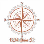 Compassメールボックスのシール シール (正面)