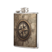  Compass designed flask フラスク (左)