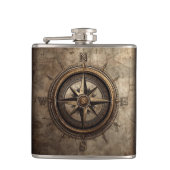  Compass designed flask フラスク (正面)