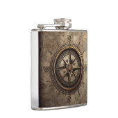  Compass designed flask フラスク (右)