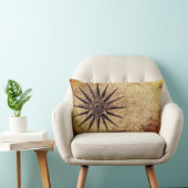 Compass Discovery Age Worldマップヴィンテージ ランバークッション (椅子)