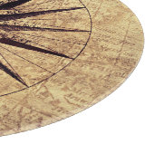 Compass Discovery Age World Map Vintage カッティングボード (角)