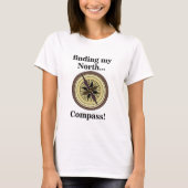 Compass Instrument Navigation Direction Funny Tシャツ (正面)