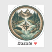 Compass Lake Vinyl Sticker | Die-Cut Sticker シール (シート)