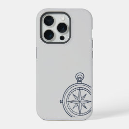 Compass- Midnight Cartographer- iPad/phone Cover iPhone 15 Proケース