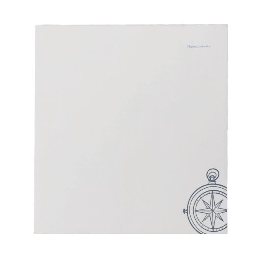 Compass-Midnight Catographer-Minimalist ノートパッド (正面)