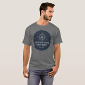 Compass Navigate Your Own Path Stay True Tシャツ (正面フル)