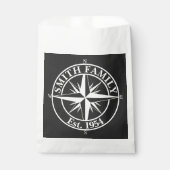 Compass star monogram personalizableエンブレム フェイバーバッグ (正面)