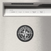 Compass star monogram personalizableエンブレム マグネット (インサイチュ (食洗機))