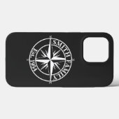 Compass star monogram personalizableエンブレム Case-Mate iPhoneケース (裏面 (横))