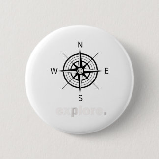 Compass Wanderlust TシャツWorld Traveler Backpack 缶バッジ