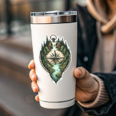 Compass Waterfall Vinyl Sticker | Die-Cut Sticker シール