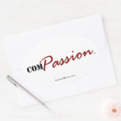 ComPASSION (ステッカー) 楕円形シール (封筒)