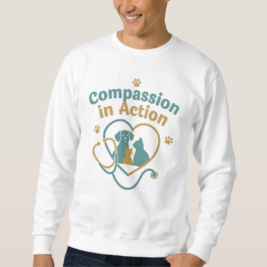 Compassion in Action Veterinarian Shirt – Vet Life スウェットシャツ (正面)