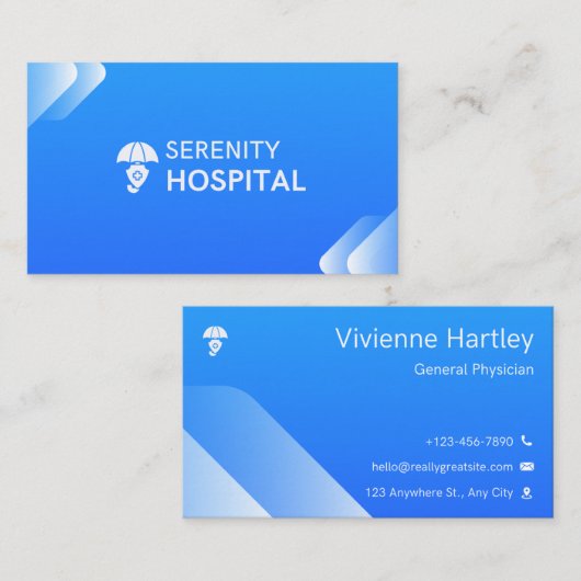 Compassionate Care Physician business card 名刺 (正面/裏面)