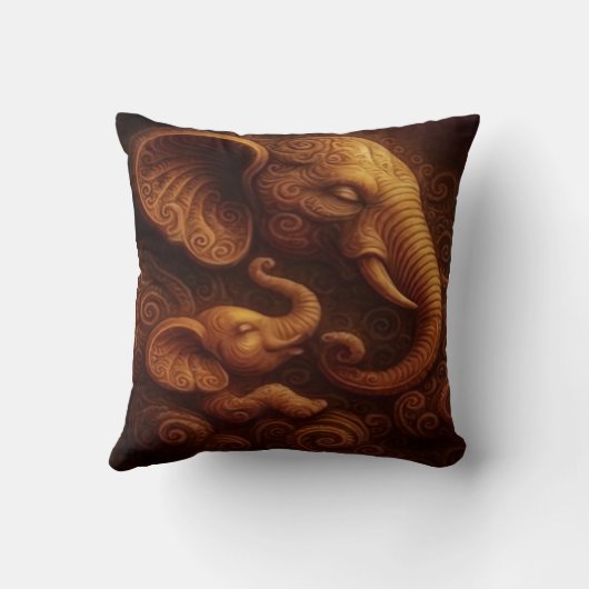 Compassionate Elephants  クッション (裏面)