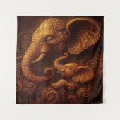 Compassionate Elephants  タペストリー (正面)