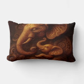 Compassionate Elephants ランバークッション (正面)