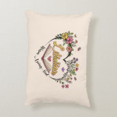 Compassionate Librarian -フローラハートデザイン アクセントクッション (裏面(縦))