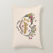 Compassionate Librarian -フローラハートデザイン アクセントクッション (正面(垂直))