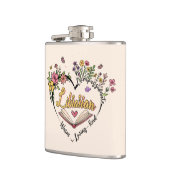 Compassionate Librarian -フローラハートデザイン フラスク (左)