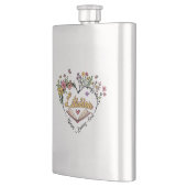 Compassionate Librarian -フローラハートデザイン フラスク (左)