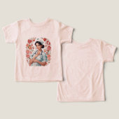 Compassionate Nurse – Elegant Floral Art Illustrat (デザイン正面&裏面)