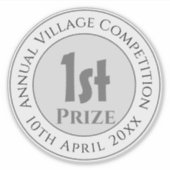 Competition 1st Prize Trophy Award シール (正面)