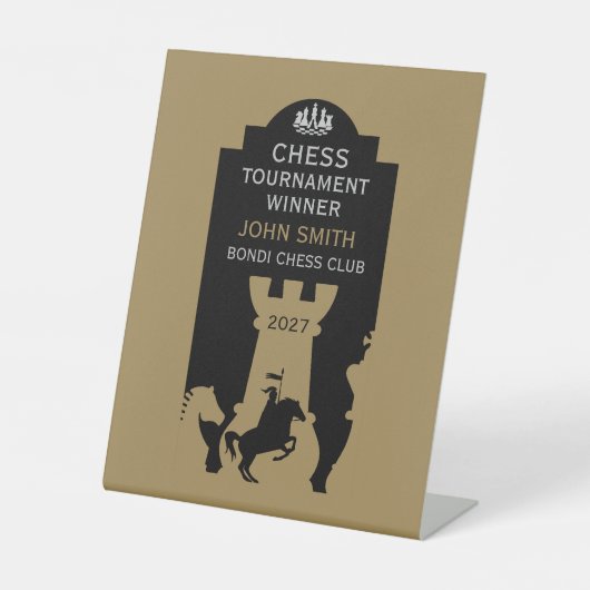 Competitive Chess Players Award 台座サイン (正面)
