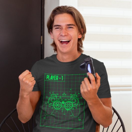 Competitive Gamer ゲームプレイヤー #1 Tシャツ