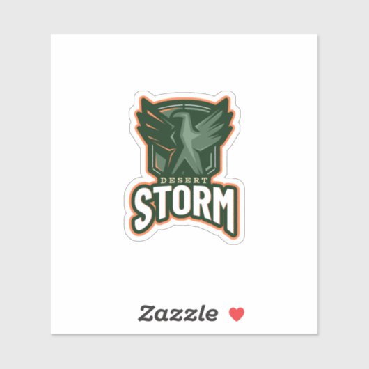 Competitive Gaming Desert Storm Eagle Logo Gaming シール (シート)